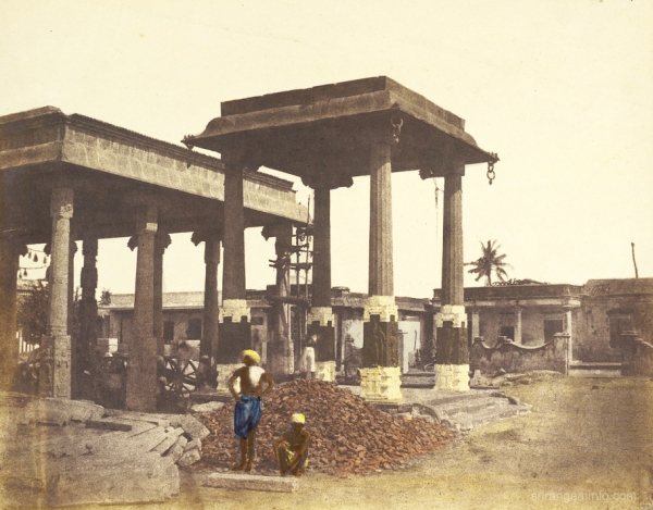 parthasarathi temple old picture mandapa